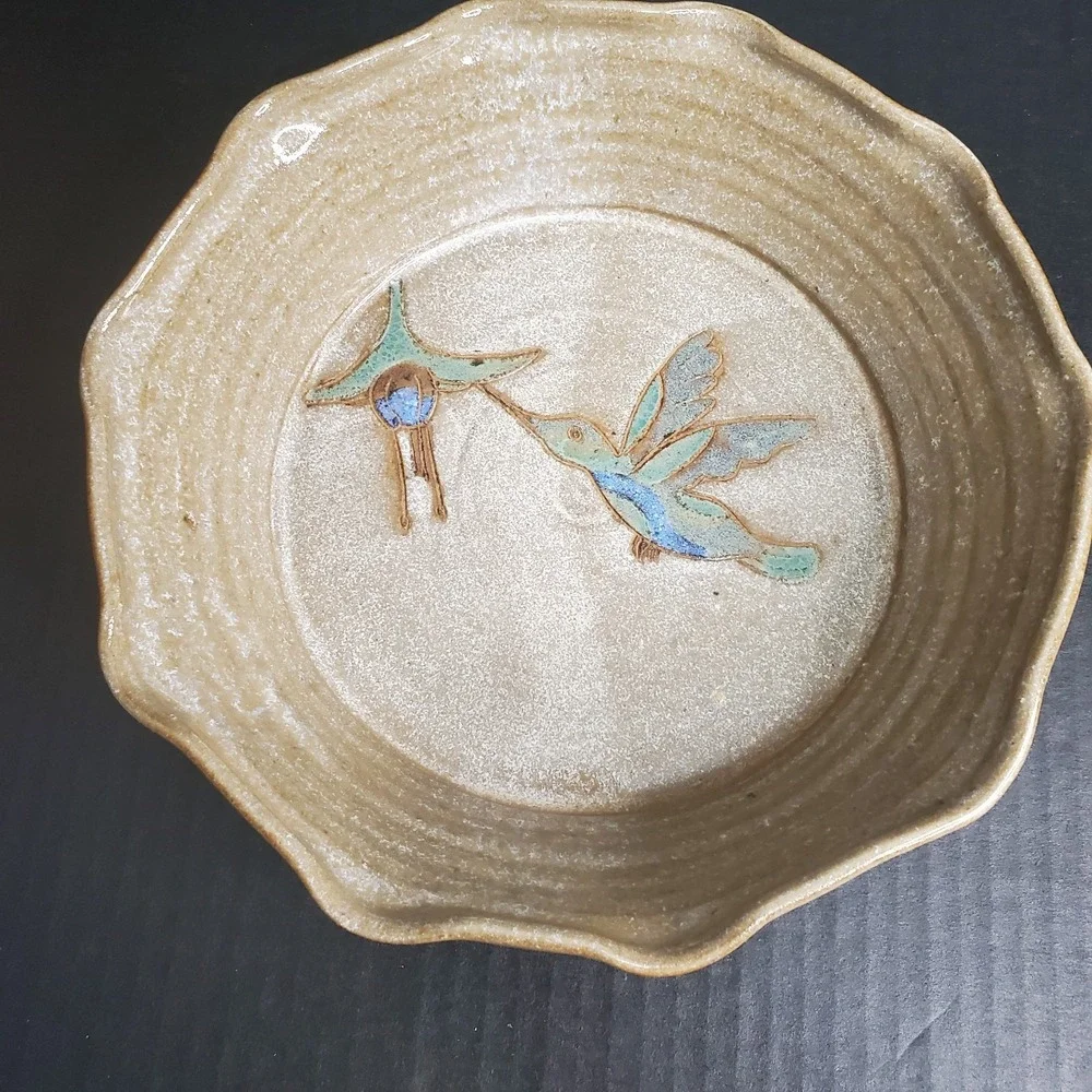 Vintage Mellow Mud Clay Deep Pie Plate 7